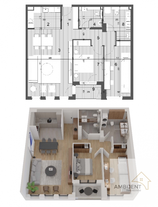 Slika 4 - Trosoban stan na prodaju, 85m2, 308.705€