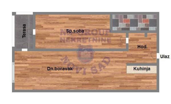 Glavna slika -Dvosoban stan na prodaju, 42m2, 123.030€