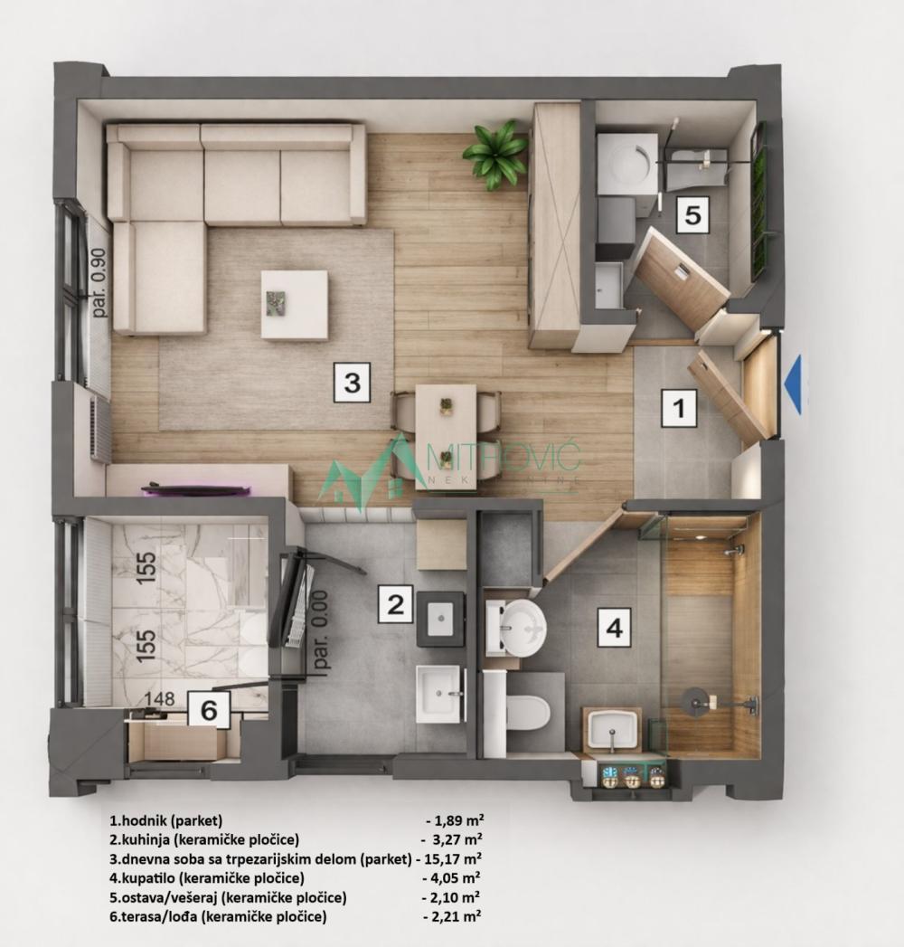 Glavna slika - Stan na prodaju, 29m2, 81.120€