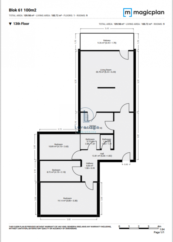 Glavna slika -Dr Ivana Ribara, Četvorosoban stan na prodaju, 100m2, 249.000€