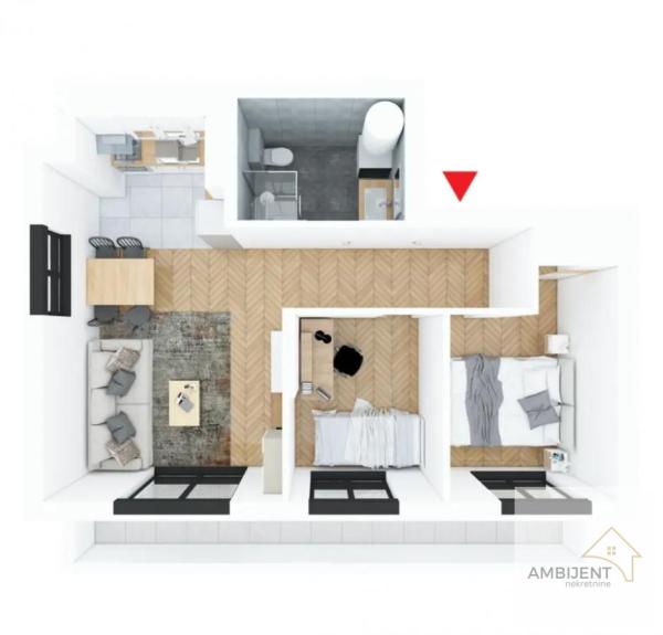 Slika 3 - Trosoban stan na prodaju, 57m2, 189.486€