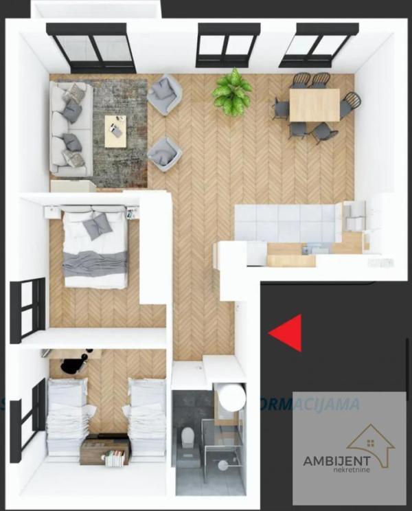 Slika 3 - Trosoban stan na prodaju, 68m2, 227.106€