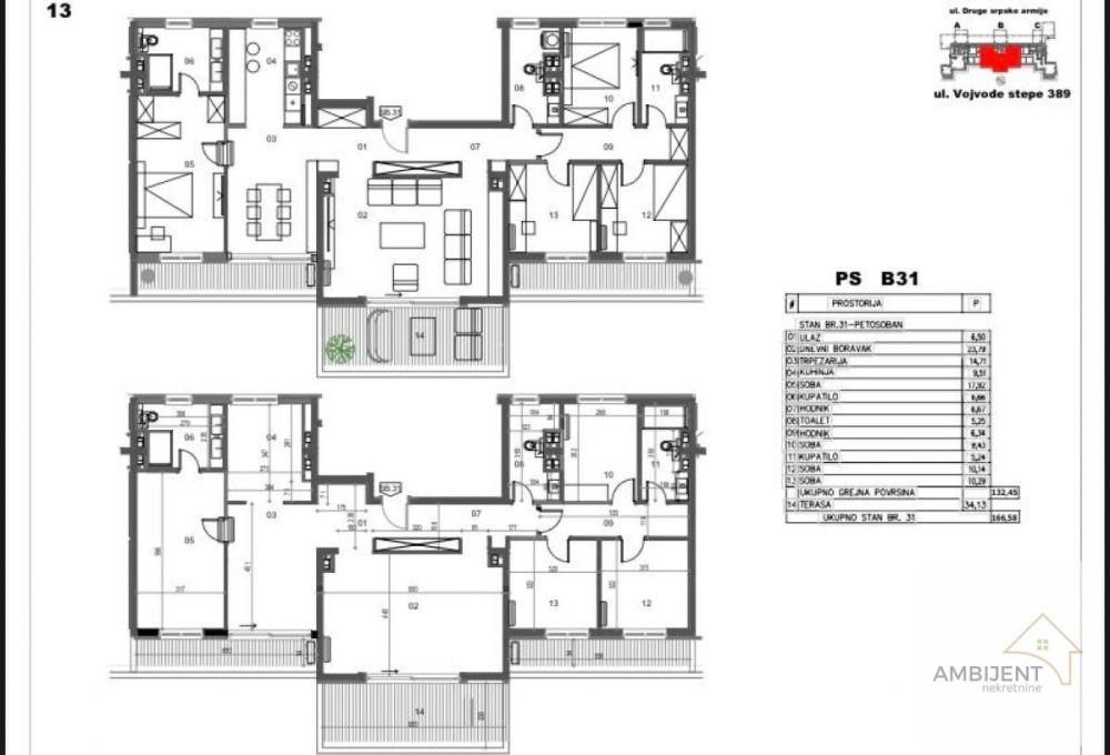 Slika 11 - Petosoban stan na prodaju, 166m2, 499.740€