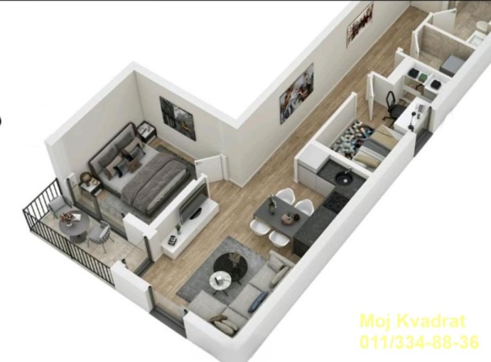 Slika 1 - Trosoban stan na prodaju, 60m2, 220.000€