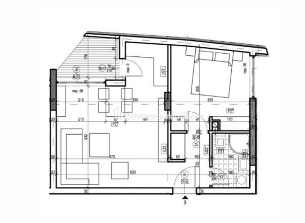Glavna slika -Jednoiposoban stan na prodaju, 44.97m2, 84.950€