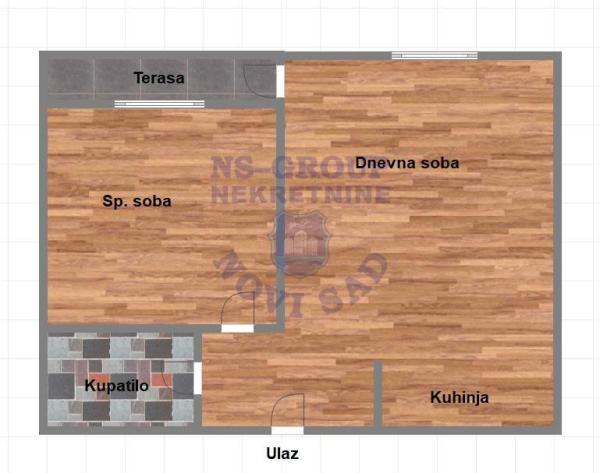 Glavna slika -Dvosoban stan na prodaju, 43m2, 118.200€