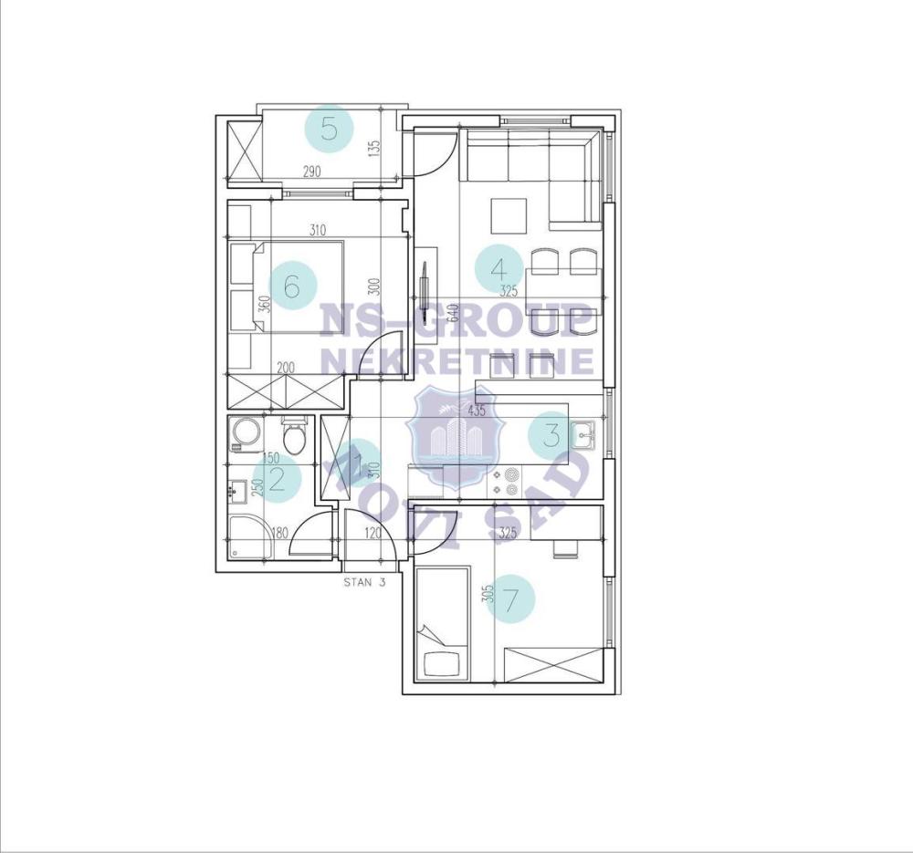 Slika 1 - Dvoiposoban stan na prodaju, 53m2, 112.400€