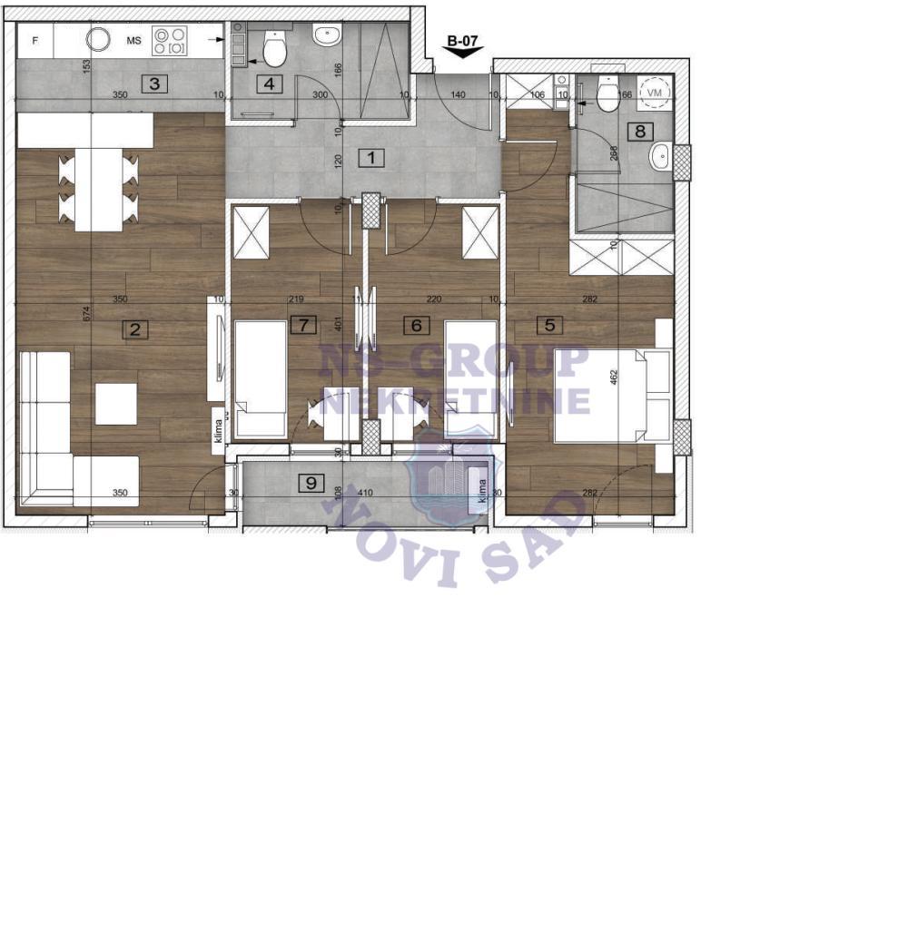 Glavna slika -Četvorosoban stan na prodaju, 80m2, 245.400€