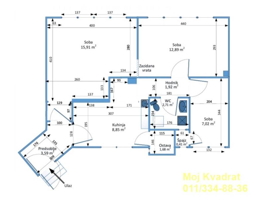 Slika 10 - Trosoban stan na prodaju, 55m2, 179.000€