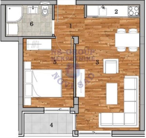 Glavna slika -Dvosoban stan na prodaju, 42m2, 115.100€