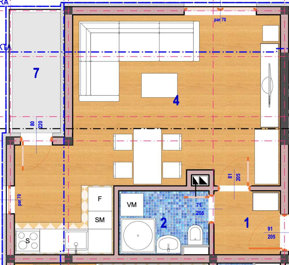 Glavna slika -Jednosoban stan na prodaju, 36.72m2, 71.953€