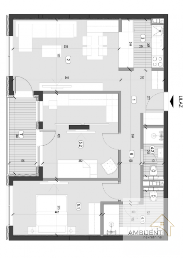 Slika 2 - Trosoban stan na prodaju, 76m2, 230.000€