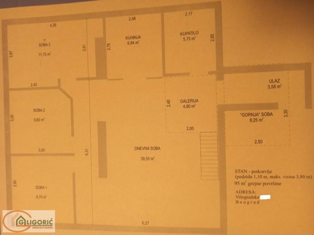 Slika 10 - Višegradska, Četvorosoban stan na prodaju, 95m2, 275.000€