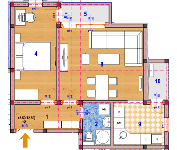 Glavna slika -Jednoiposoban stan na prodaju, 51.09m2, 89.408€