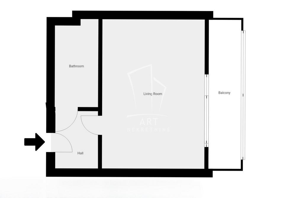Slika 8 - Beogradska,  Stan na prodaju, 26m2, 124.000€