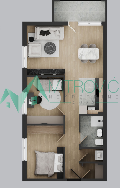 Glavna slika -Dvoiposoban stan na prodaju, 65m2, 139.880€