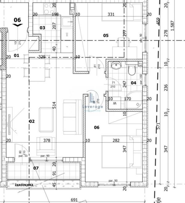 Slika 4 - Dvoiposoban stan na prodaju, 52m2, 80.861€