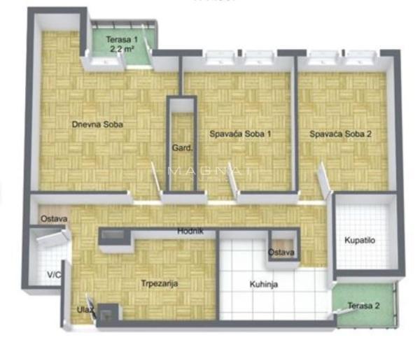 Glavna slika -Bulevar Arsenija Čarnojevića, Trosoban stan na prodaju, 70m2, 244.900€