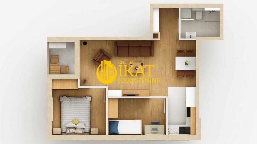 Slika 2 - Dvoiposoban stan na prodaju, 50m2, 114.471€