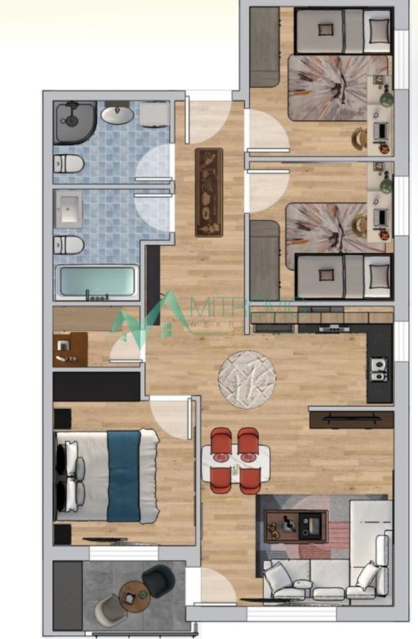 Glavna slika -Troiposoban stan na prodaju, 72m2, 159.100€