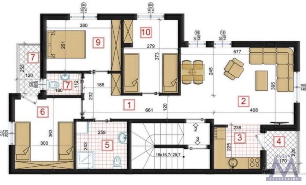 Slika 11 - Četvorosoban stan za izdavanje, 500€