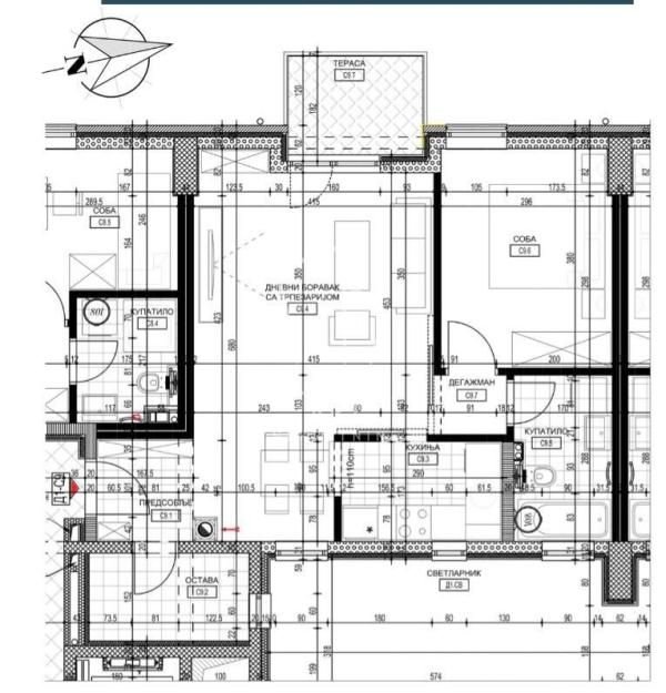 Slika 9 - Šumadijska, Dvosoban stan na prodaju, 54m2, 240.000€