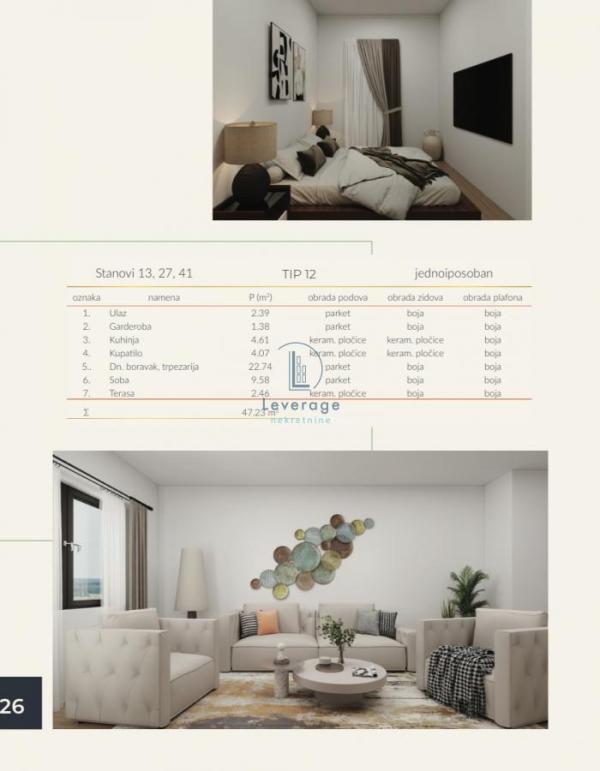 Slika 5 - Jednoiposoban stan na prodaju, 47m2, 84.070€