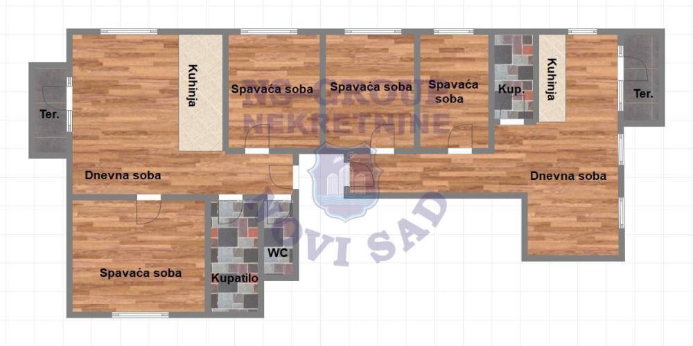 Glavna slika -Šestosoban stan na prodaju, 137m2, 409.220€