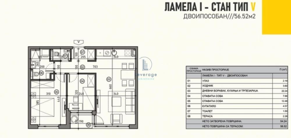 Slika 6 - Dvoiposoban stan na prodaju, 56m2, 169.560€