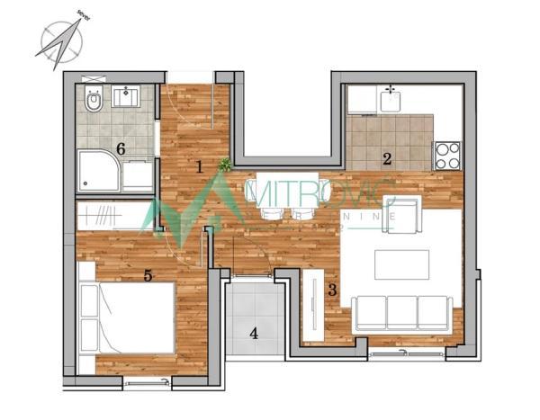 Glavna slika -Dvosoban stan na prodaju, 39m2, 113.110€