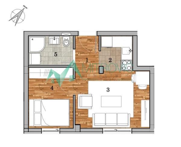 Glavna slika -Jednoiposoban stan na prodaju, 32m2, 95.345€