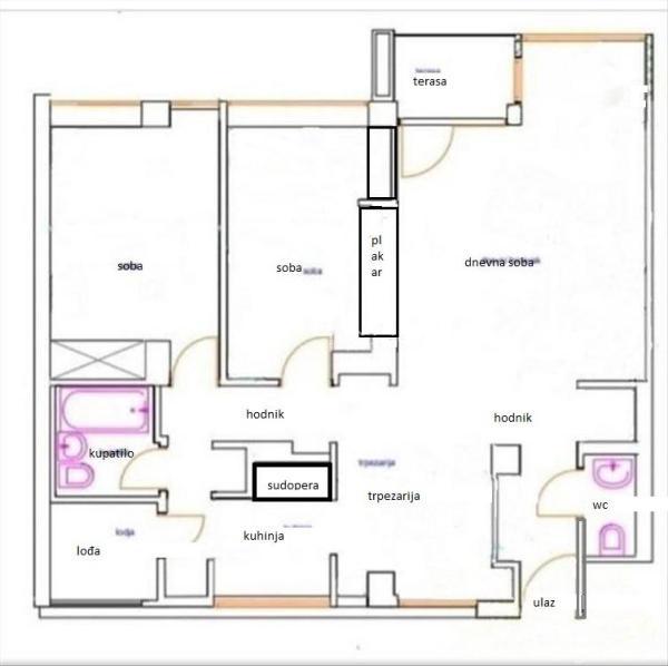 Glavna slika -Antifašističke borbe, Dvoiposoban stan na prodaju, 67m2, 238.000€