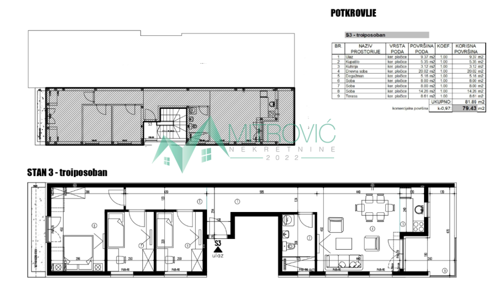 Slika 6 - Troiposoban stan na prodaju, 82m2, 153.250€