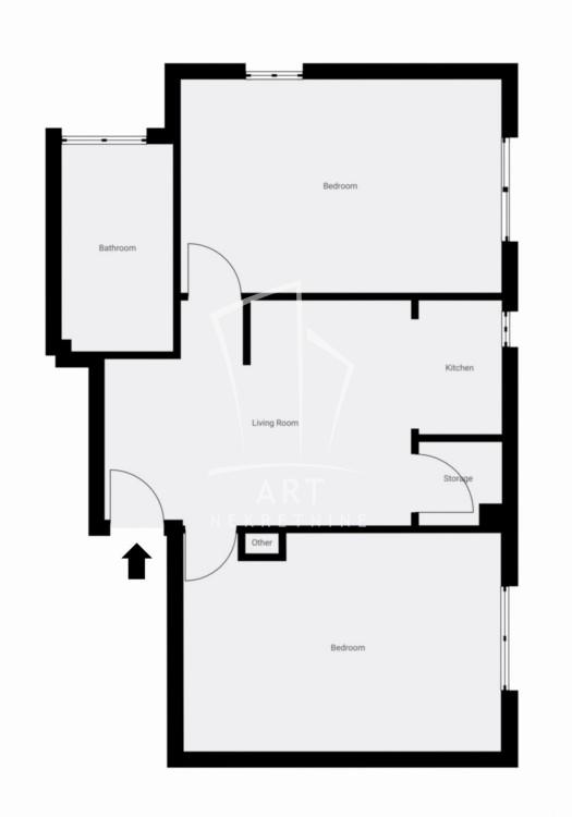 Slika 1 - Radnih akcija, Dvosoban stan na prodaju, 55m2, 139.900€