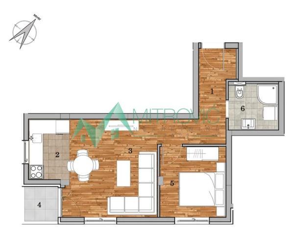 Glavna slika -Dvosoban stan na prodaju, 44m2, 129.462€