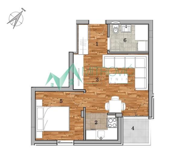 Glavna slika -Jednoiposoban stan na prodaju, 36m2, 106.621€