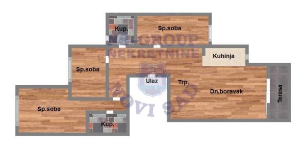 Glavna slika -Troiposoban stan na prodaju, 70m2, 143.630€