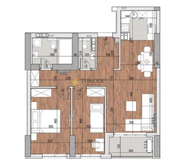 Slika 1 - Trosoban stan na prodaju, 67m2, 239.190€
