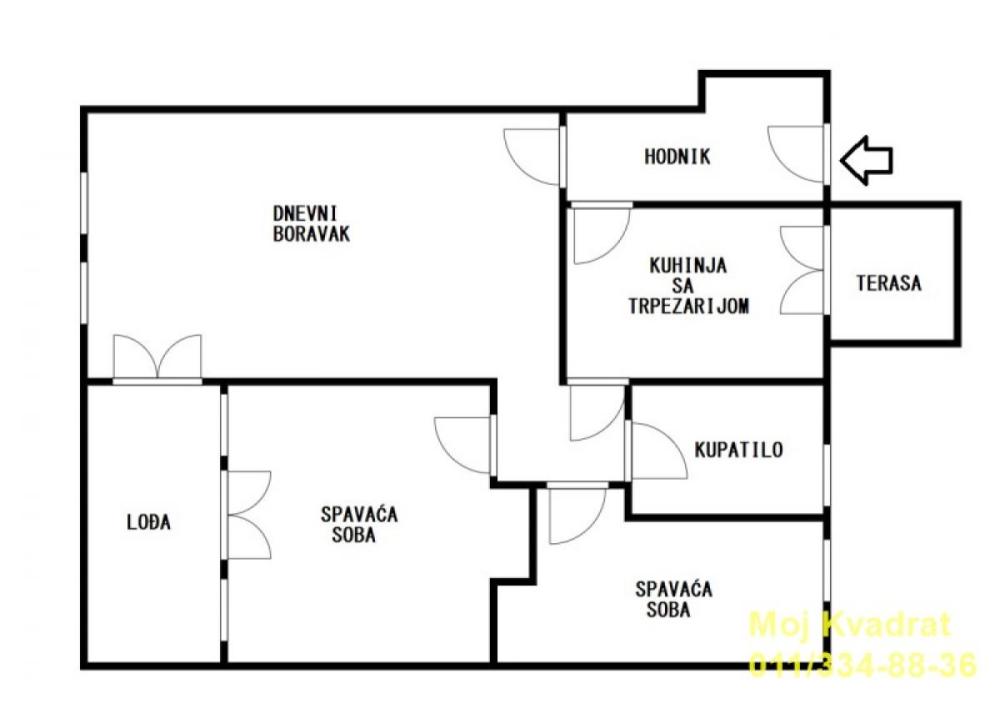 Slika 8 - Dvoiposoban stan na prodaju, 65m2, 199.000€