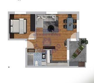 Glavna slika -Dvosoban stan na prodaju, 47m2, 106.620€