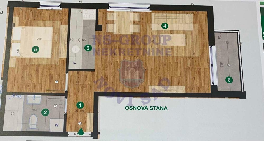 Glavna slika -Dvosoban stan na prodaju, 45m2, 129.300€