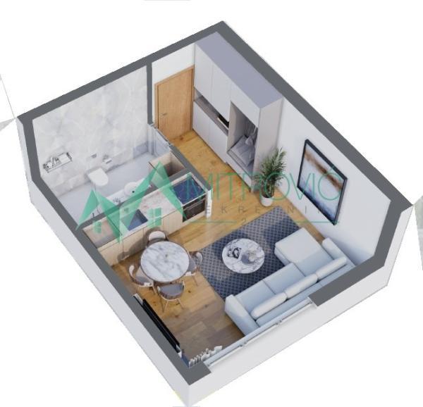 Glavna slika -Jednosoban stan na prodaju, 27m2, 53.520€