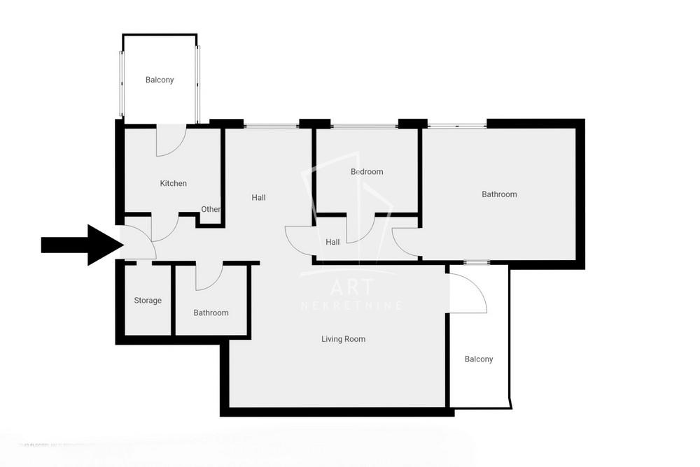 Slika 1 - Vidikovački venac, Dvoiposoban stan na prodaju, 65m2, 177.000€