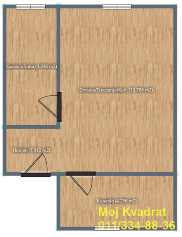 Slika 4 - Jednosoban stan na prodaju, 28m2, 120.000€