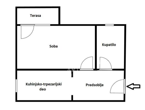 Slika 5 - Vojvode Brane, Jednosoban stan za izdavanje, 36m2, 500€