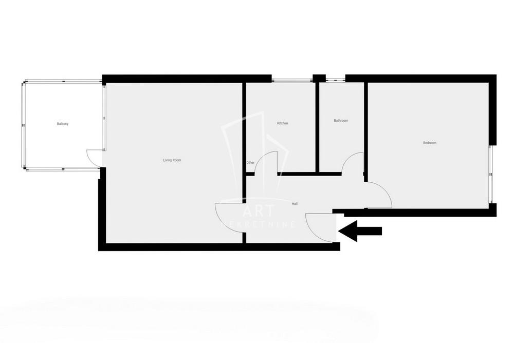 Slika 1 - Đure Gajića, Dvosoban stan na prodaju, 55m2, 150.000€