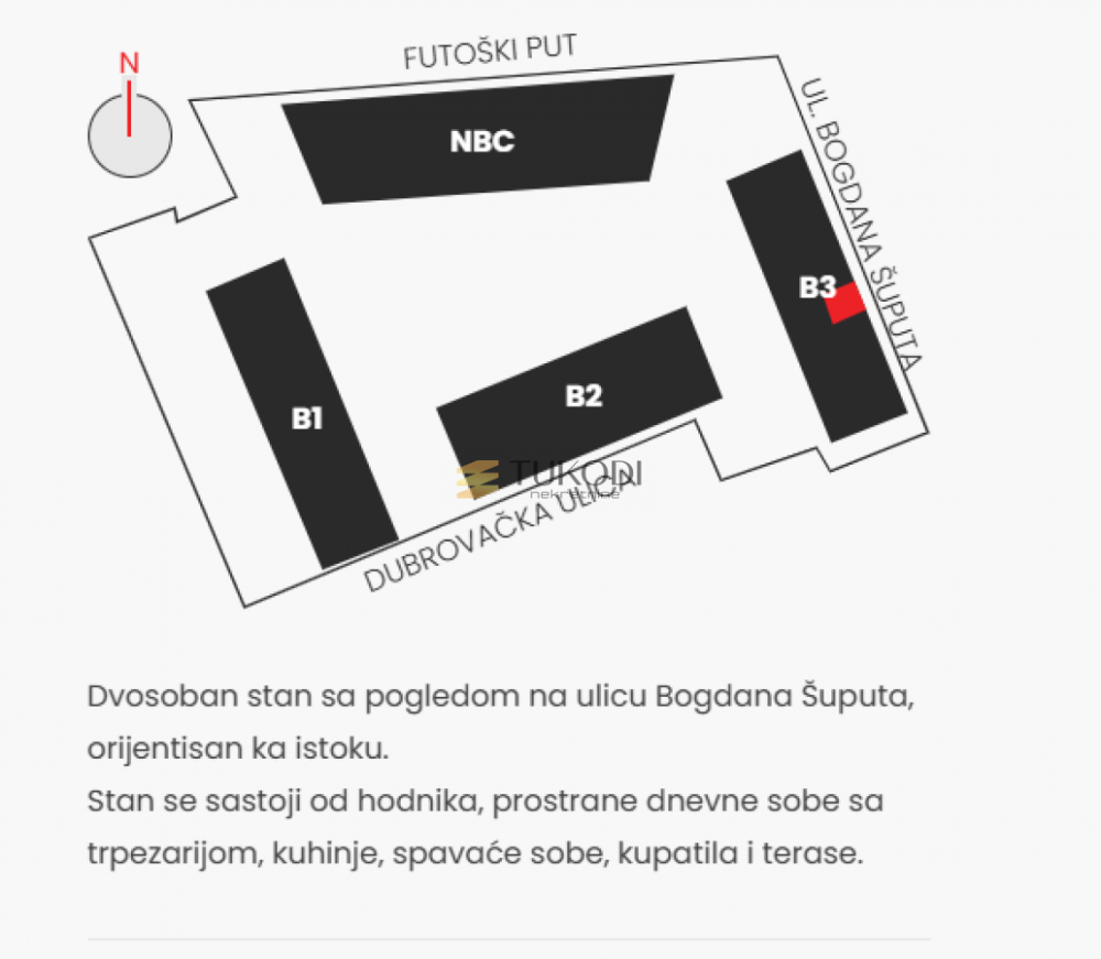 Slika 3 - Jednoiposoban stan na prodaju, 43m2, 146.200€
