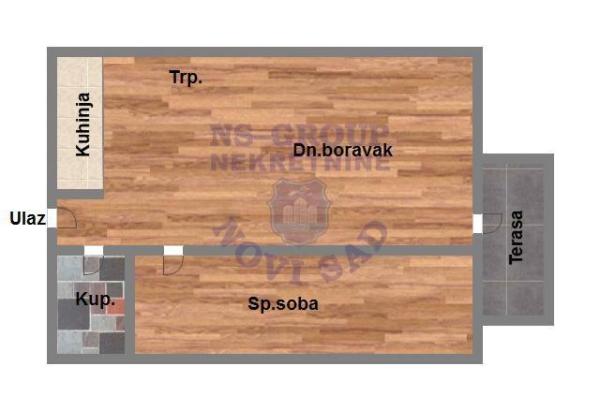 Slika 1 - Dvosoban stan na prodaju, 40m2, 112.340€