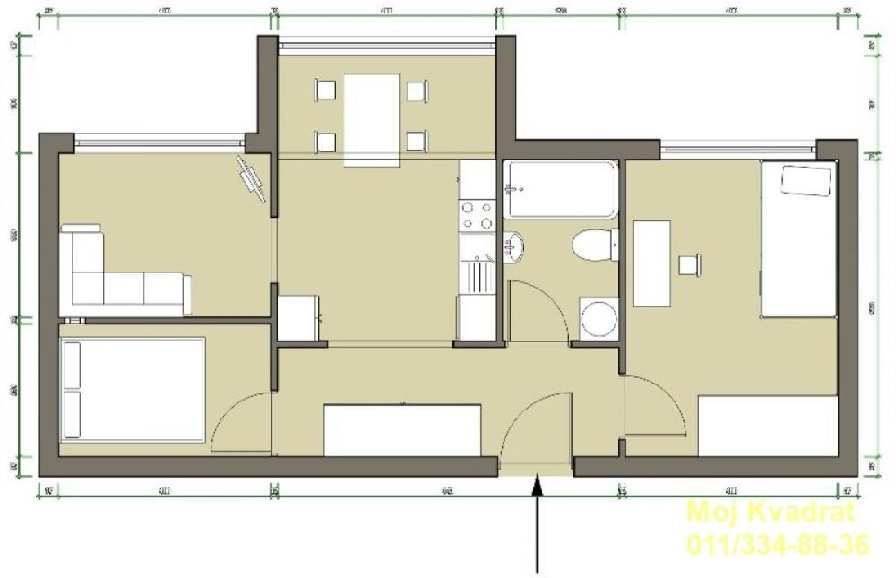 Slika 9 - Dvoiposoban stan na prodaju, 56m2, 155.000€