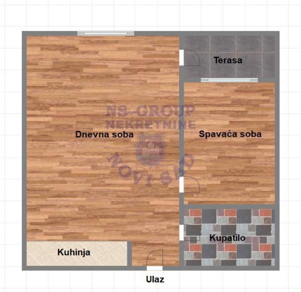 Glavna slika -Jednoiposoban stan na prodaju, 37m2, 114.830€